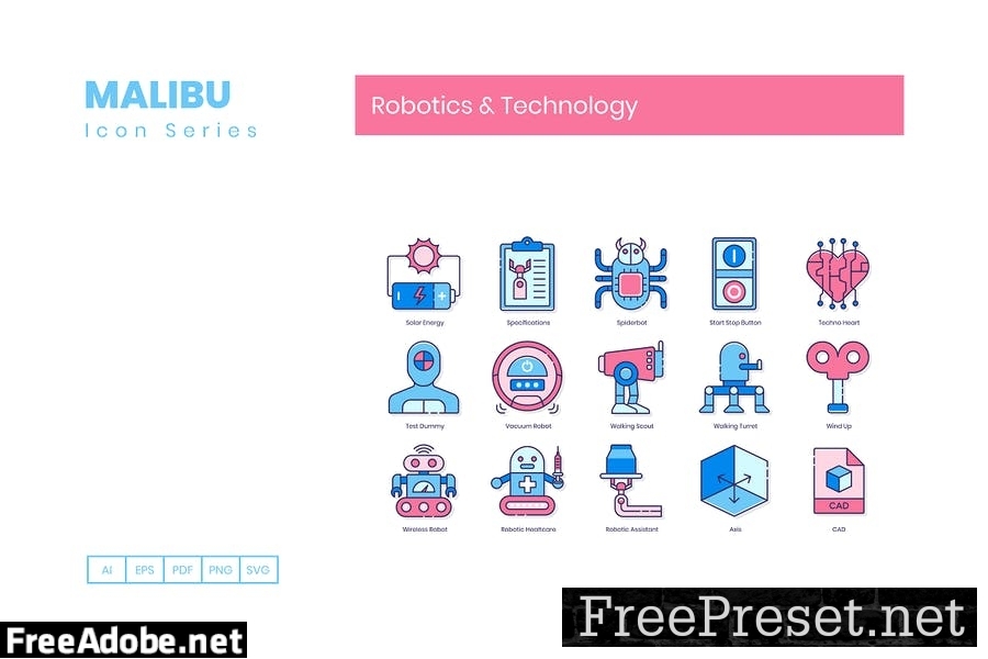 75 Robotics & Technology Line Icons U663EFA