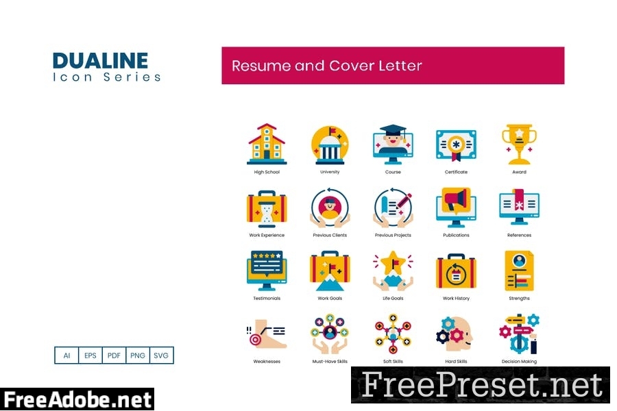 80 Resume and Cover Letter Flat Icons https://elements.envato.com/80-resume-and-cover-letter-flat-icons-94UWQUS