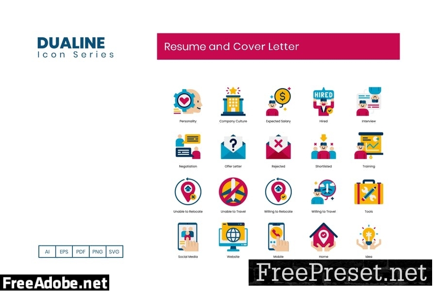 80 Resume and Cover Letter Flat Icons https://elements.envato.com/80-resume-and-cover-letter-flat-icons-94UWQUS