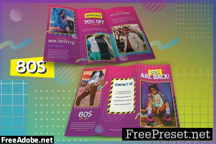 80s Fashion - Brochure PRR6GRX