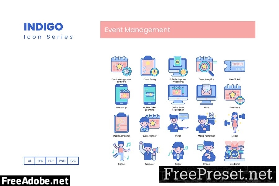 85 Event Management Line Icons TD9N6CT