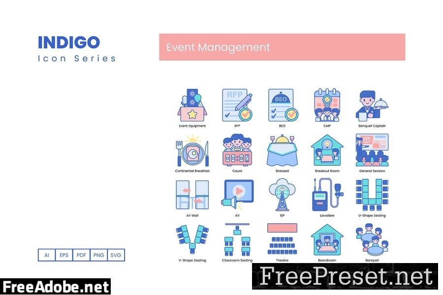 85 Event Management Line Icons TD9N6CT