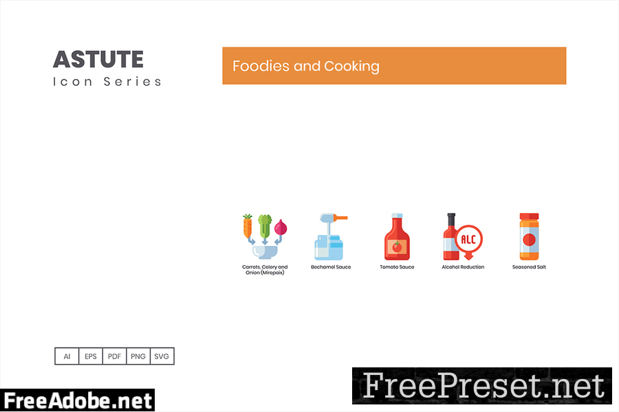 85 Foodies and Cooking Flat Icons KP2UMS7
