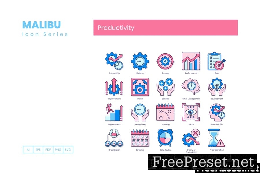 90 Productivity Line Icons