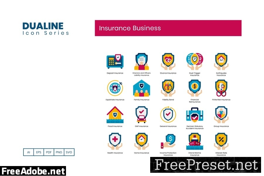 95 Insurance Business Flat Icons 7KKFM7S