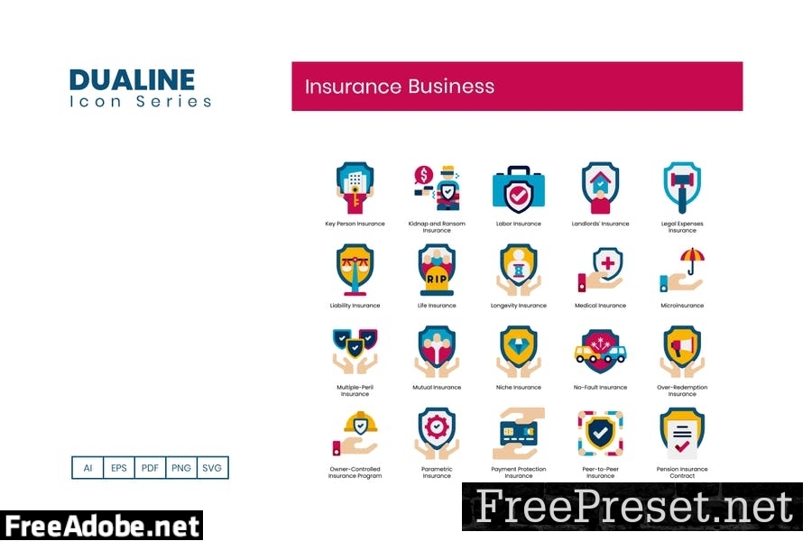 95 Insurance Business Flat Icons 7KKFM7S