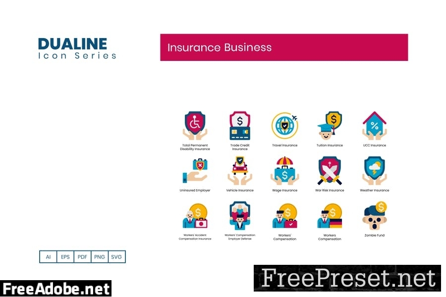 95 Insurance Business Flat Icons 7KKFM7S