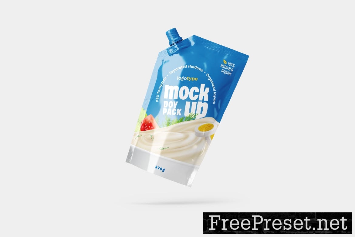 Doypack Packaging Mockup Set URN32JC