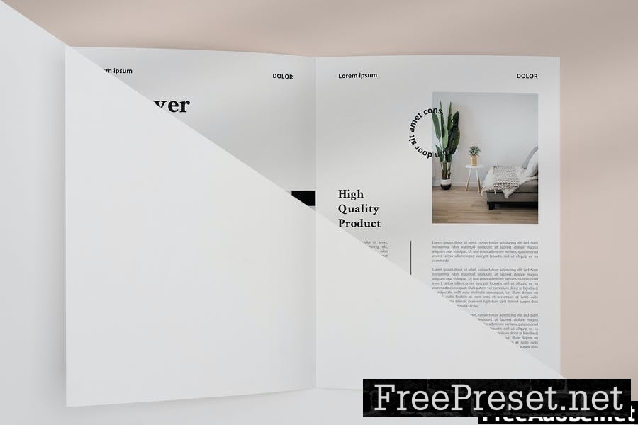 A4 Brochure Mockup