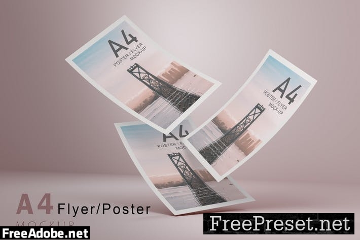 A4 Flyer Mockup V.6 J5E83VG