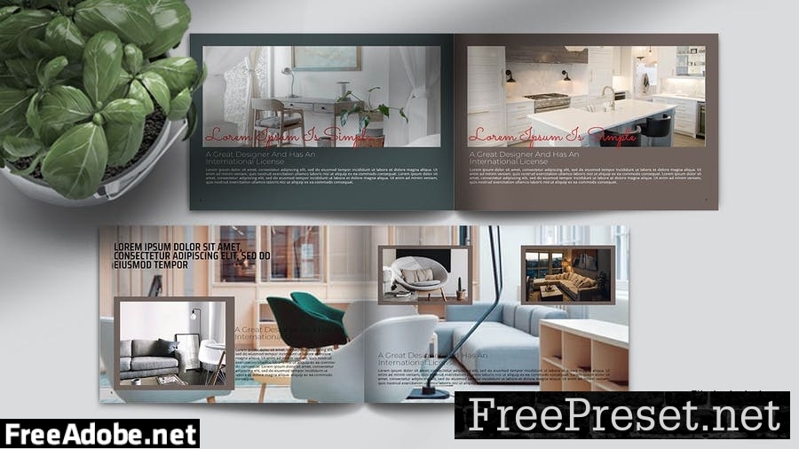 A4 Interiors Brochure Template HTHKFLG