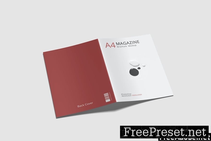 A4 Magazine Brochure Mockup