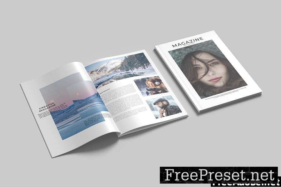 A4 Magazine Mockup