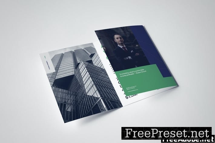 A4 Trifold Corporate Leaflet LBNRNKF