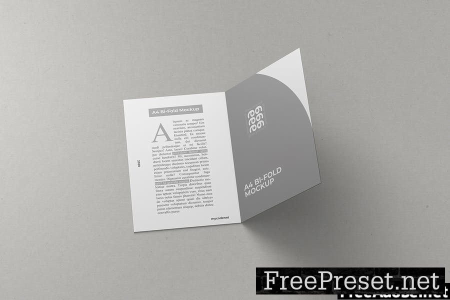 A5 Bifold Brochure Mockup Vol 03