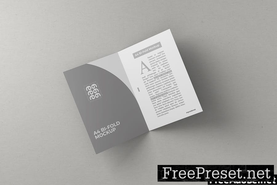 A5 Bifold Brochure Mockup Vol 03