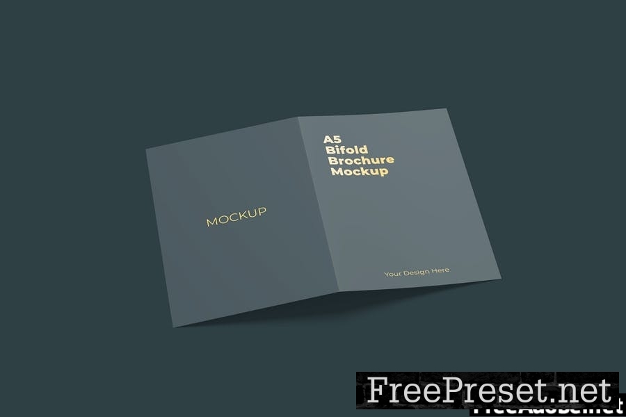 A5 Bifold Brochure Mockup Vol 1