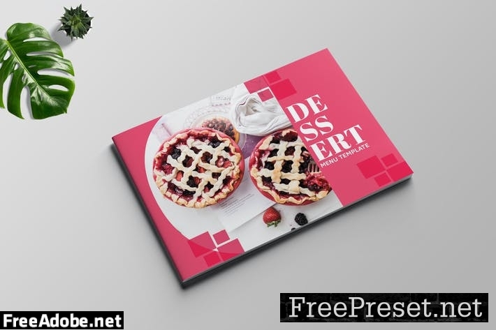 A5 Dessert Menu Template JJQMDXD