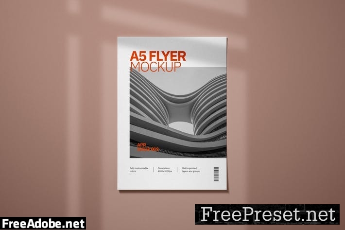 A5 Flyer Mockup 7DCM73D