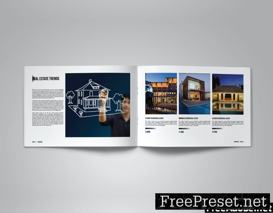 A5 Real Estate Catalogue / Brochure 3X8N2Q3