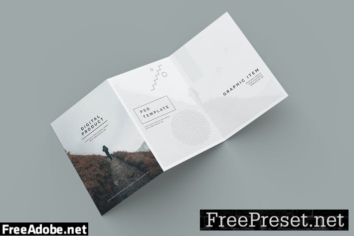 A5 Trifold Mockup DD75VE7