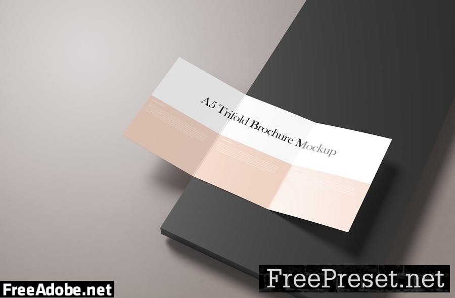 A5/A4 Tri-fold Brochure Mockup GRNGYU8