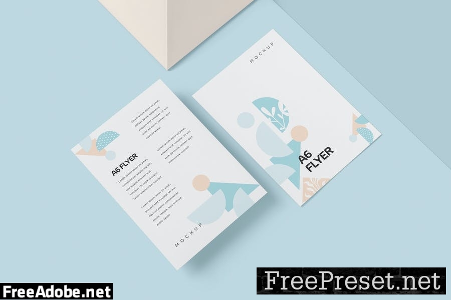 A6 Single Page Flyer Mockups FHYJAQ7