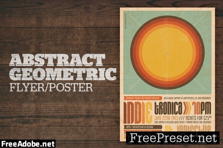 Abstract Geometric Poster HUB9FY