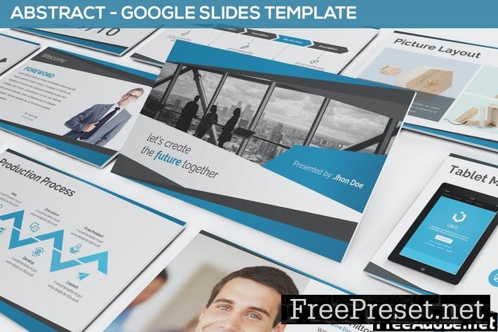 Abstract Google Slides Template XR3KLX