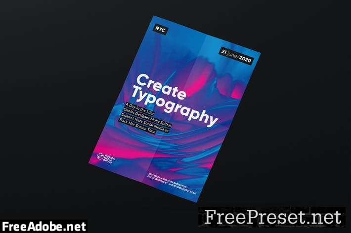 Abstract Poster Template 2L8WSHQ