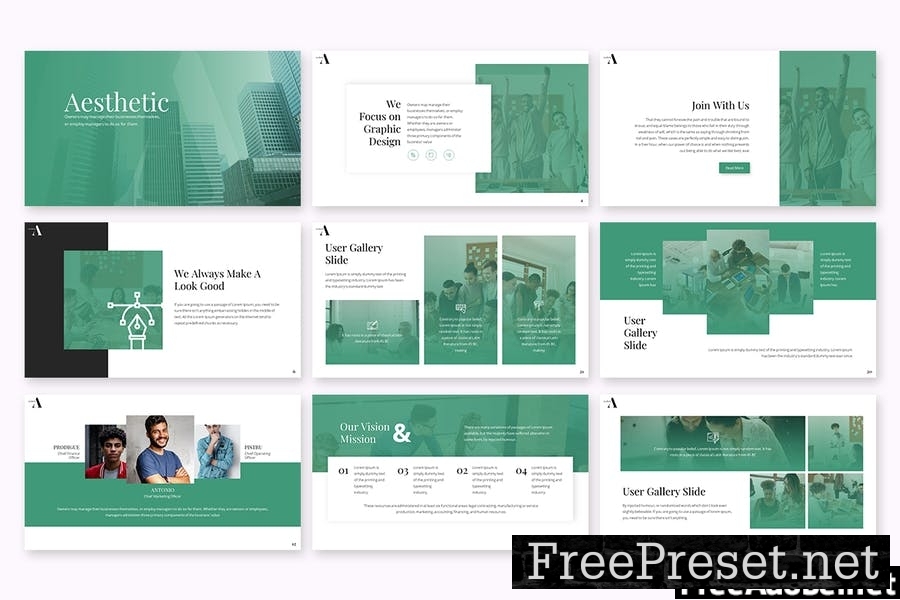 Aesthetic - Business Powerpoint Template