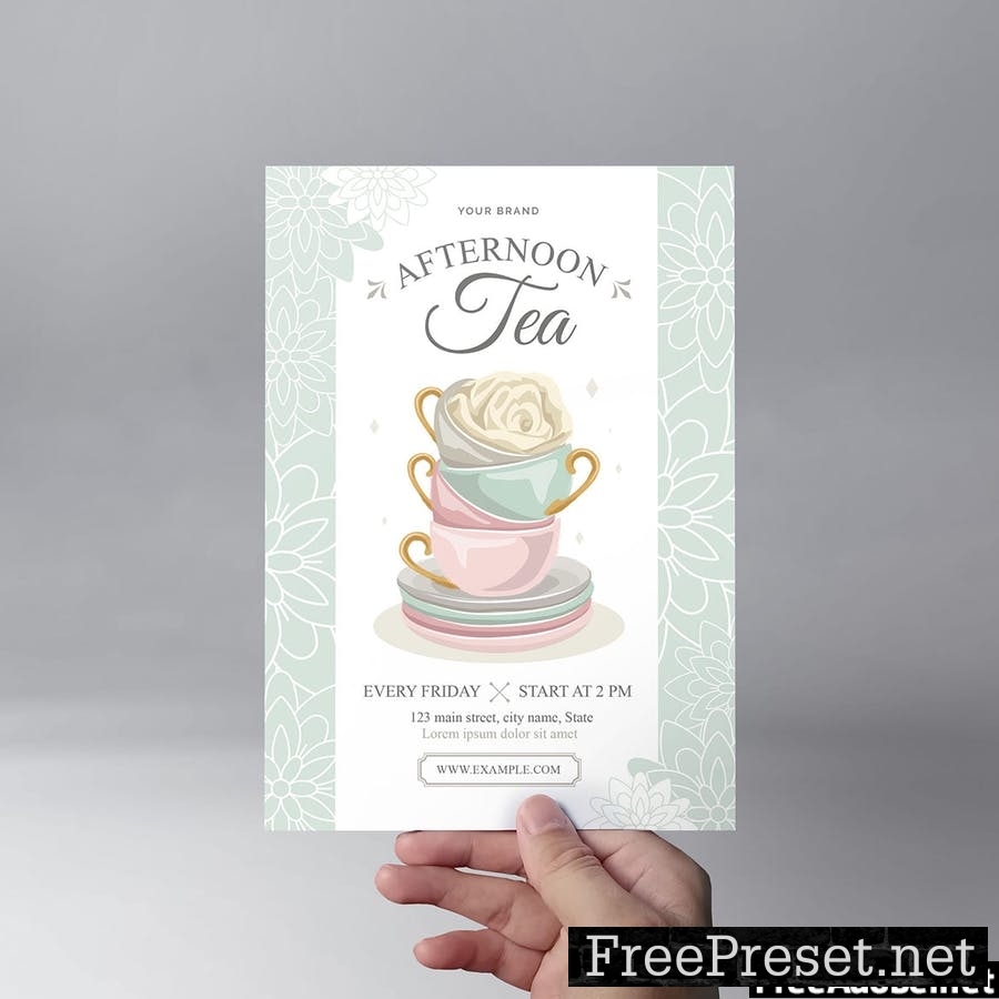 Afternoon Tea Menu Template