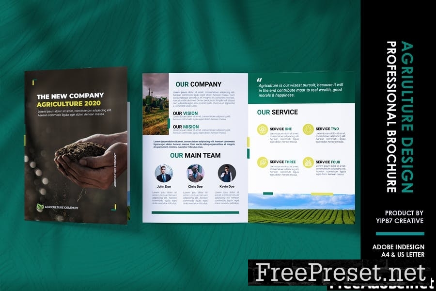 Agriculture Business Bifold Brochure