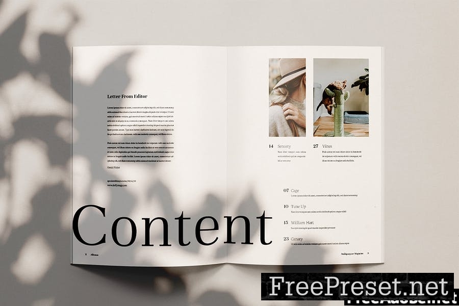 Albouze - Minimalist Magazine Template HY2J5F3