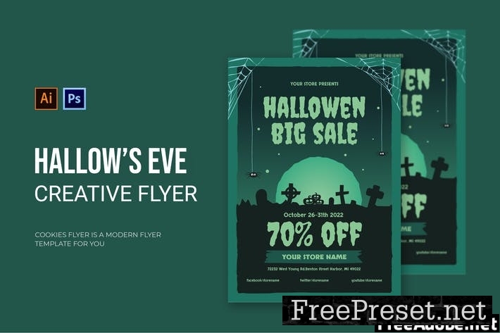 All Hallow's Eve Sale - Flyer YJ53KV2