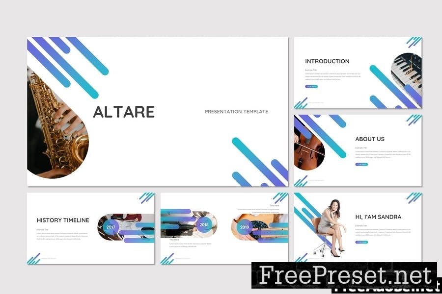 Altare - Musical Instrument Powerpoint Template