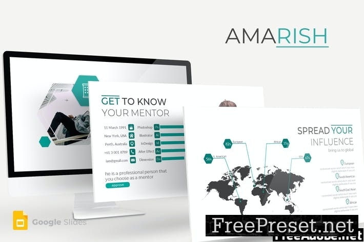 Amarish - Google Slides Template LKCLRZ