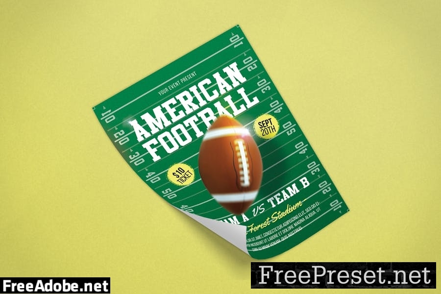 American Football Flyer U8JFNRB