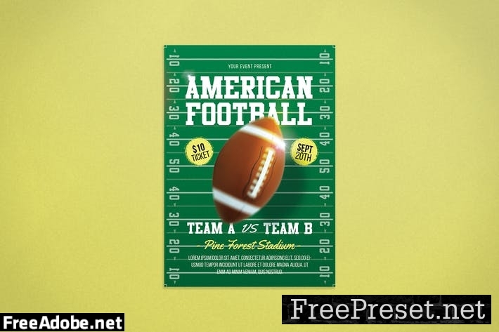 American Football Flyer U8JFNRB