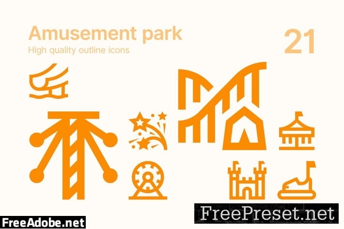 Amusement Park Icons 253VVRA