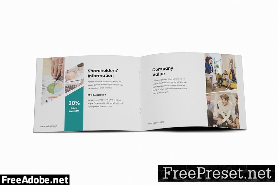 Annual Report A5 Brochure Template F2EBEM6