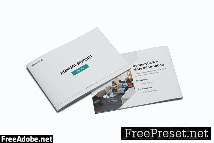 Annual Report A5 Brochure Template F2EBEM6