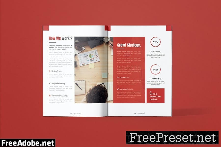 Annual Report Business - Brochure Template