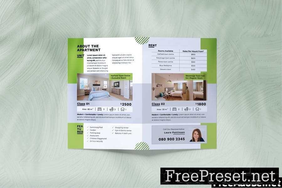 Apartment Property - Real Estate Bifold Brochure