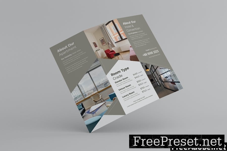 Apartment Real Estate Trifold Brochure