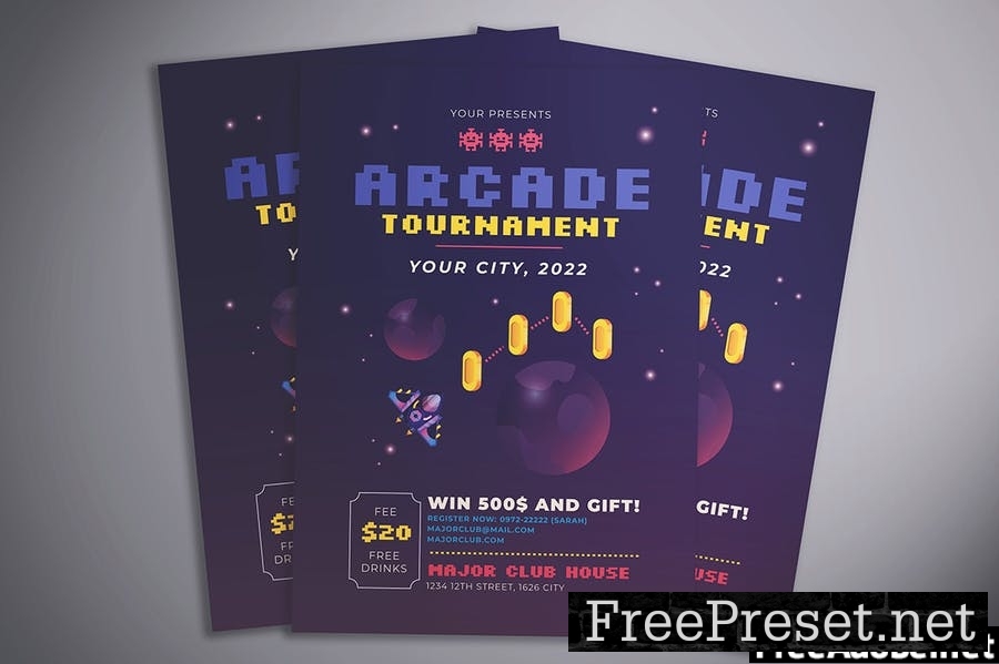 Arcade Game Flyer VKEPWPT