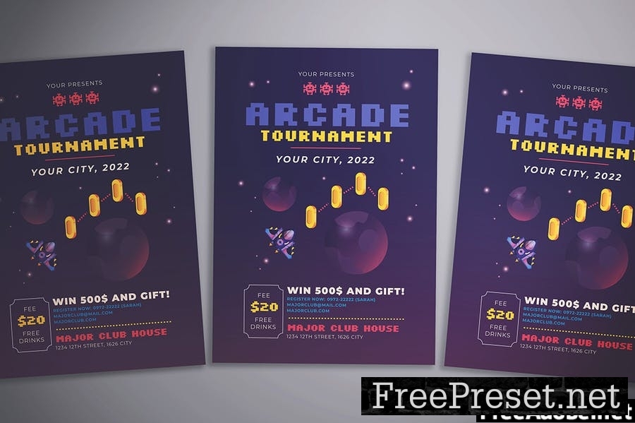 Arcade Game Flyer VKEPWPT