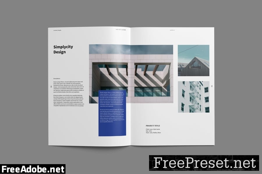 Architectural Portfolio Brochure Template