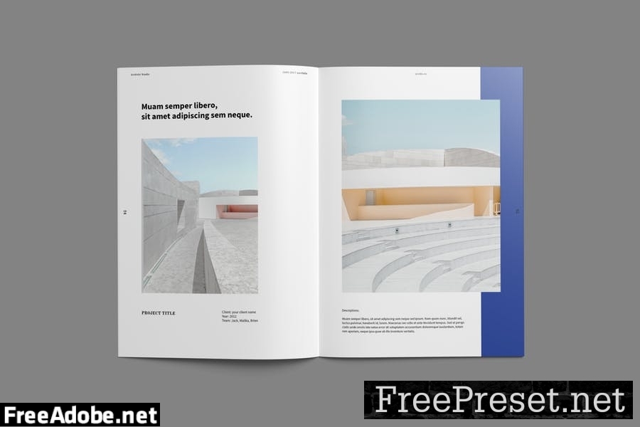 Architectural Portfolio Brochure Template