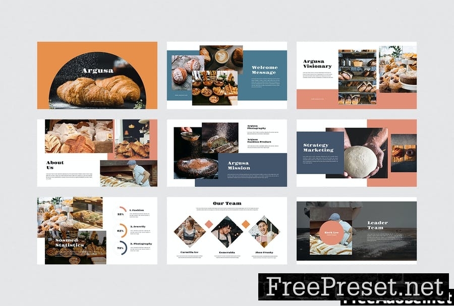 Argusa - Bakery Powerpoint Template